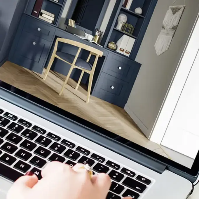 a hand on a keyboard