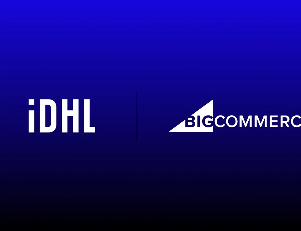 a blue and white logo