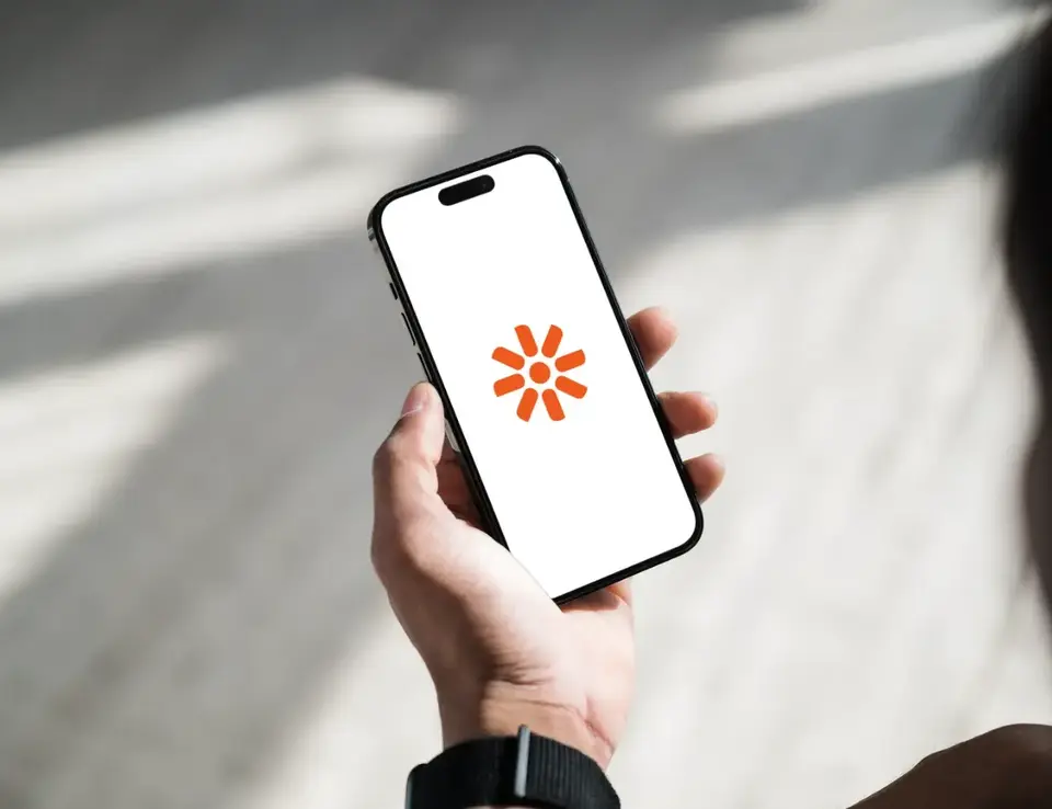 Kentico logo on mobile