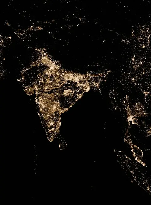 a view of the earth from space