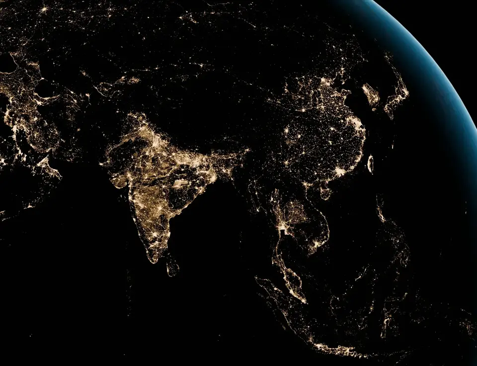 a view of the earth from space