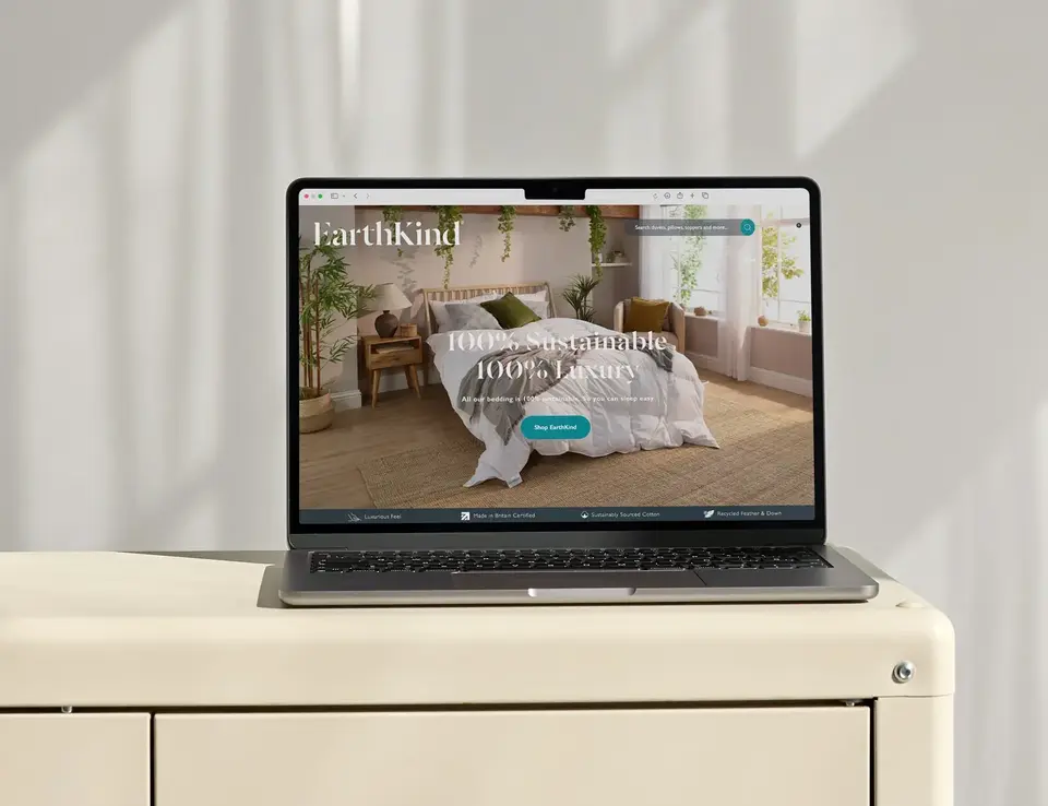 a laptop on a desk