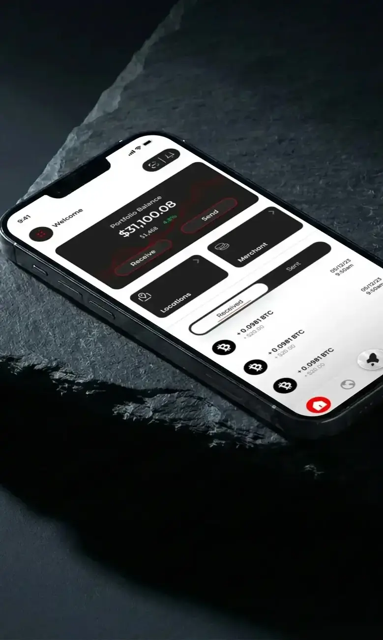 a cellphone on a rock