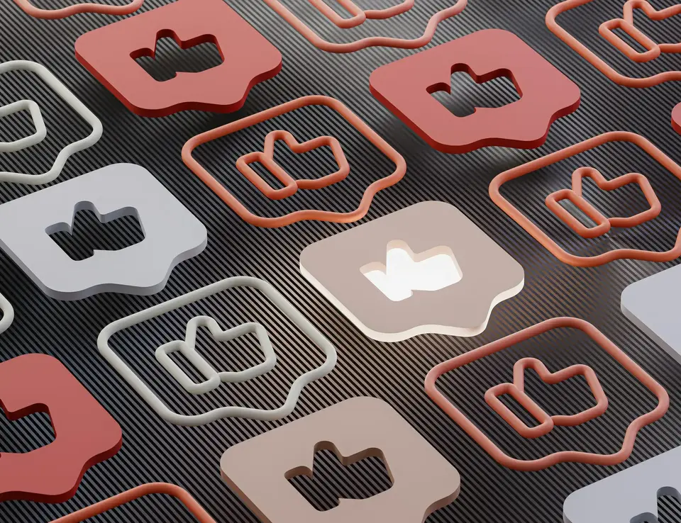 a group of icons with a light in the middle