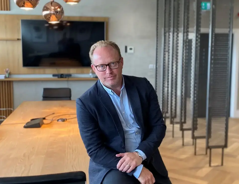 a man sitting on a table