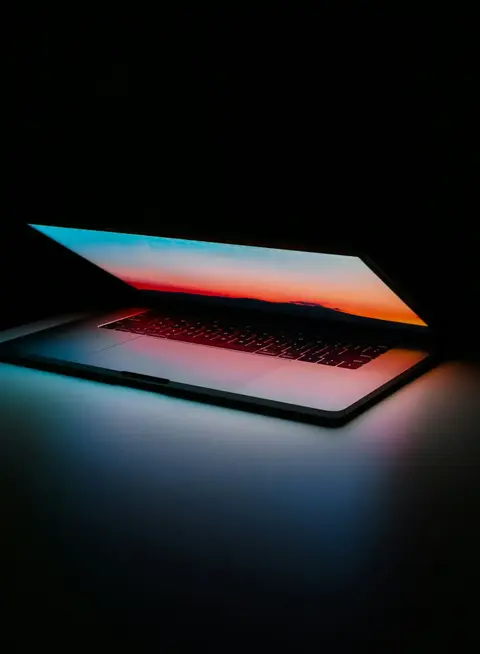 a laptop with a screen on