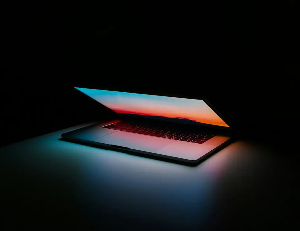 a laptop with a screen on