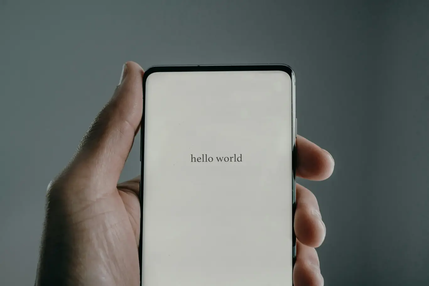 a hand holding a cell phone