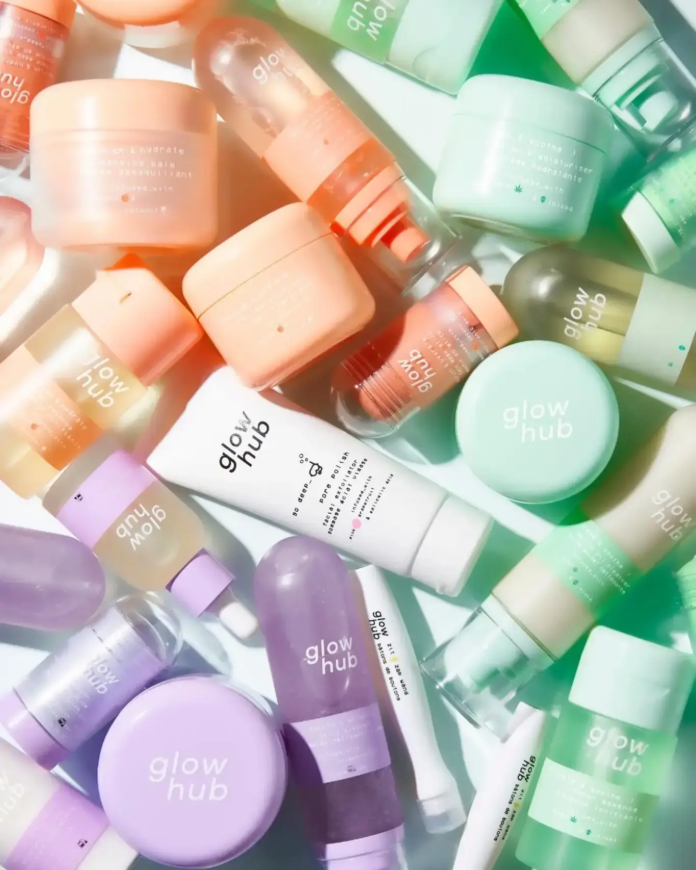 a group of small bottles