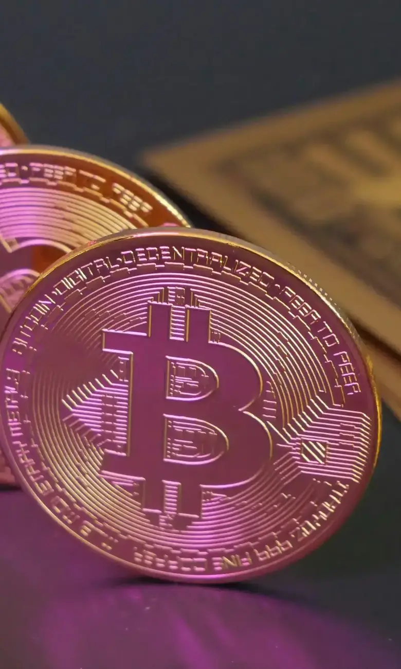 a group of gold coins