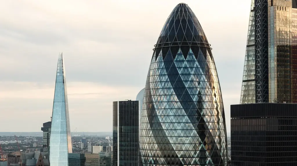 a group of tall buildings