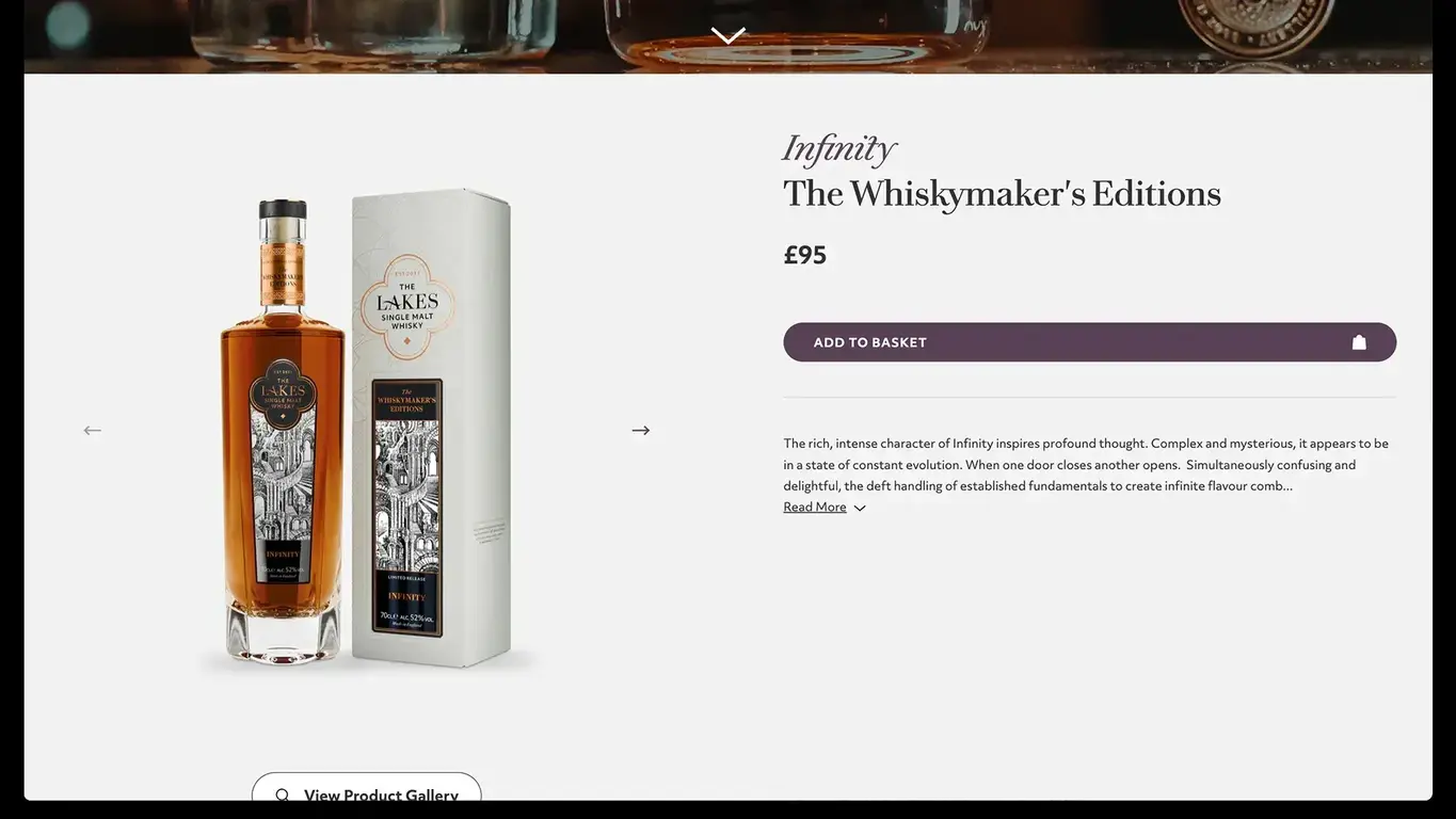 a bottle of alcohol next to a box