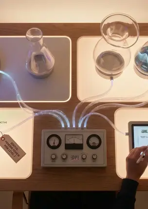 a person using a tablet
