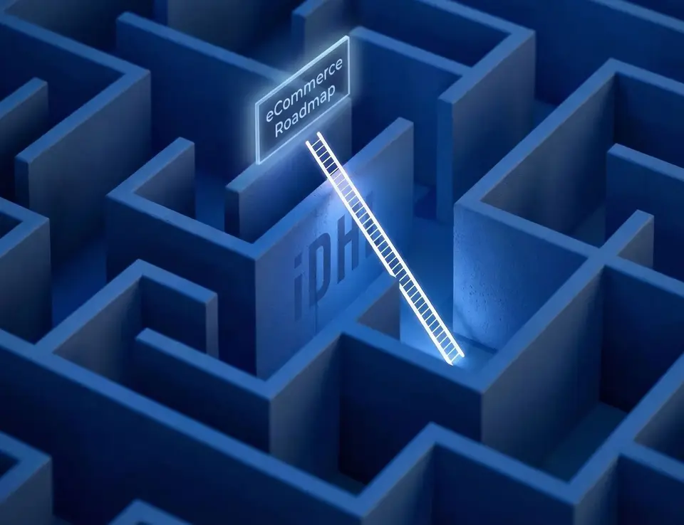 a ladder leading to a maze