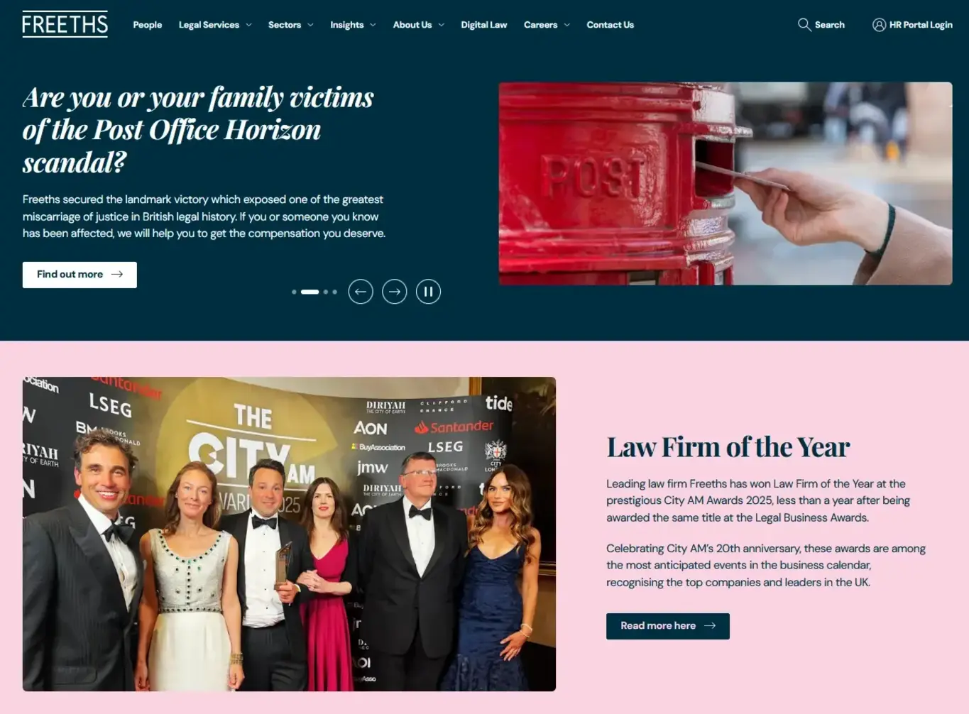 a screenshot of a website