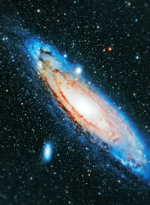 a galaxy in space with stars