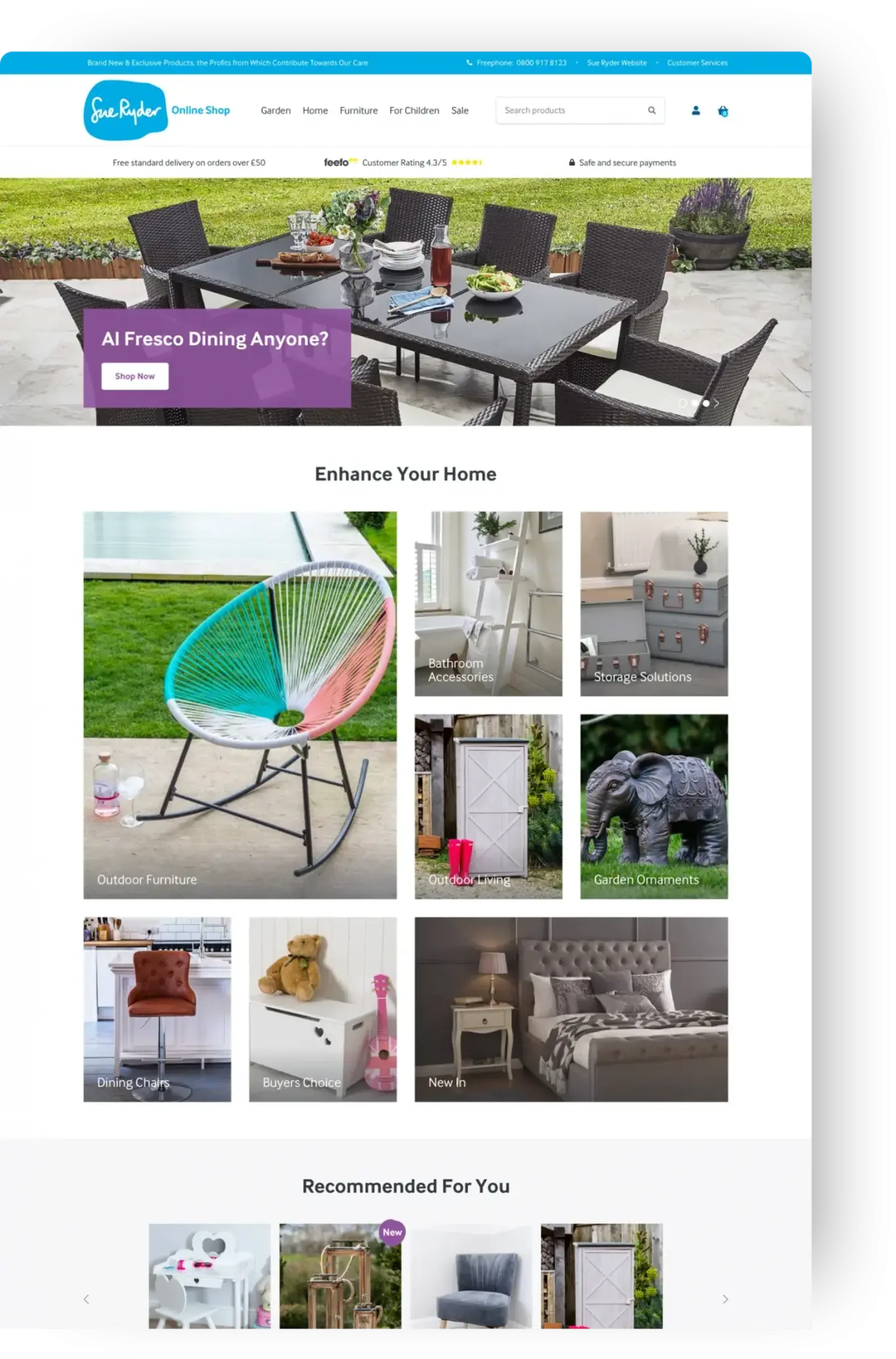 a screenshot of a homepage