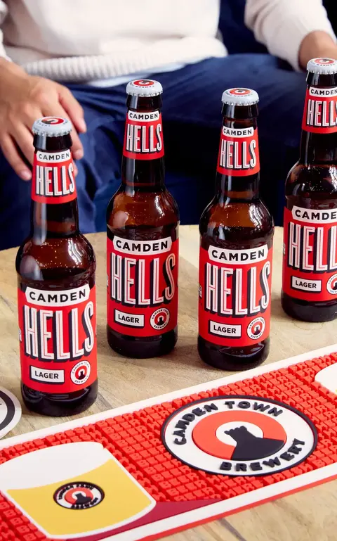 a group of bottles on a table