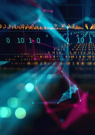 a computer screen with numbers and lines