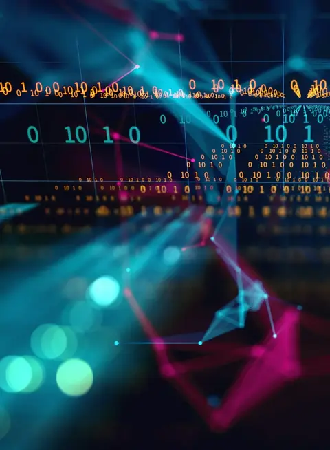 a computer screen with numbers and lines