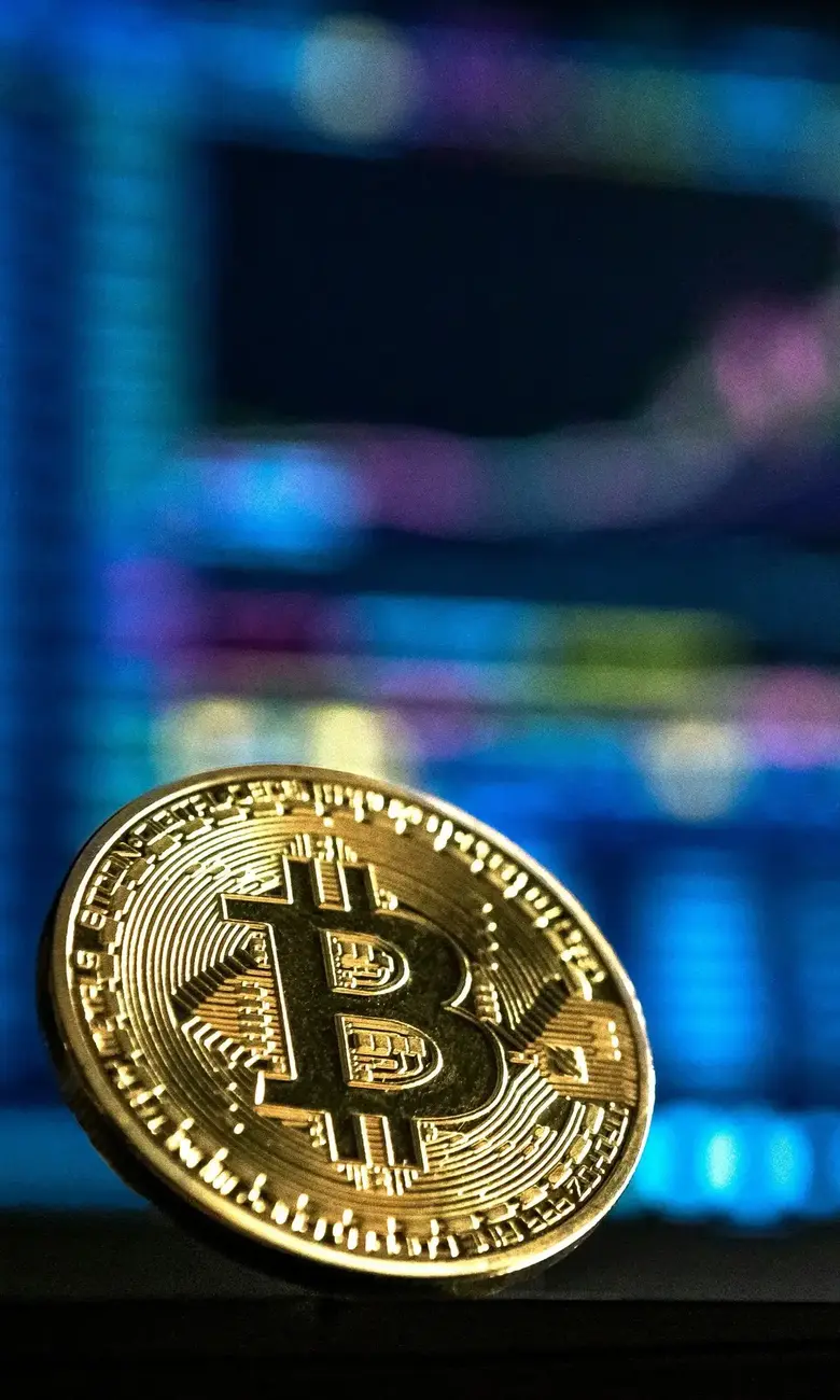 a close-up of a coin