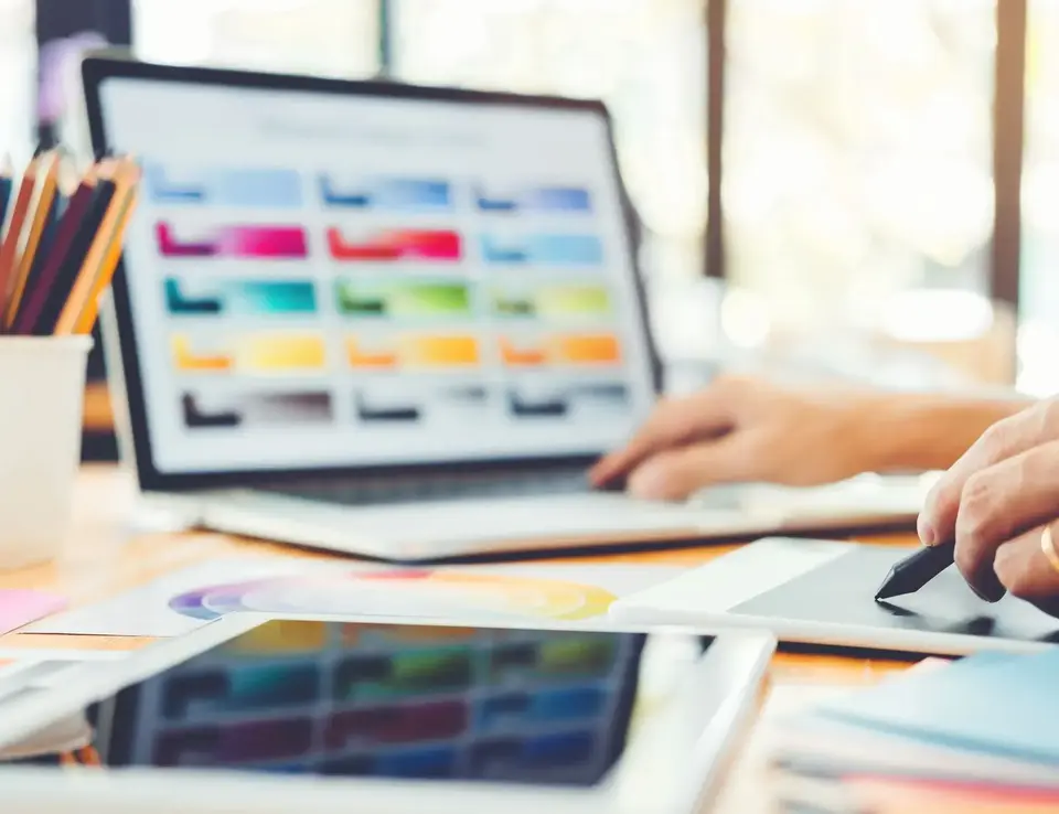 a person using a laptop