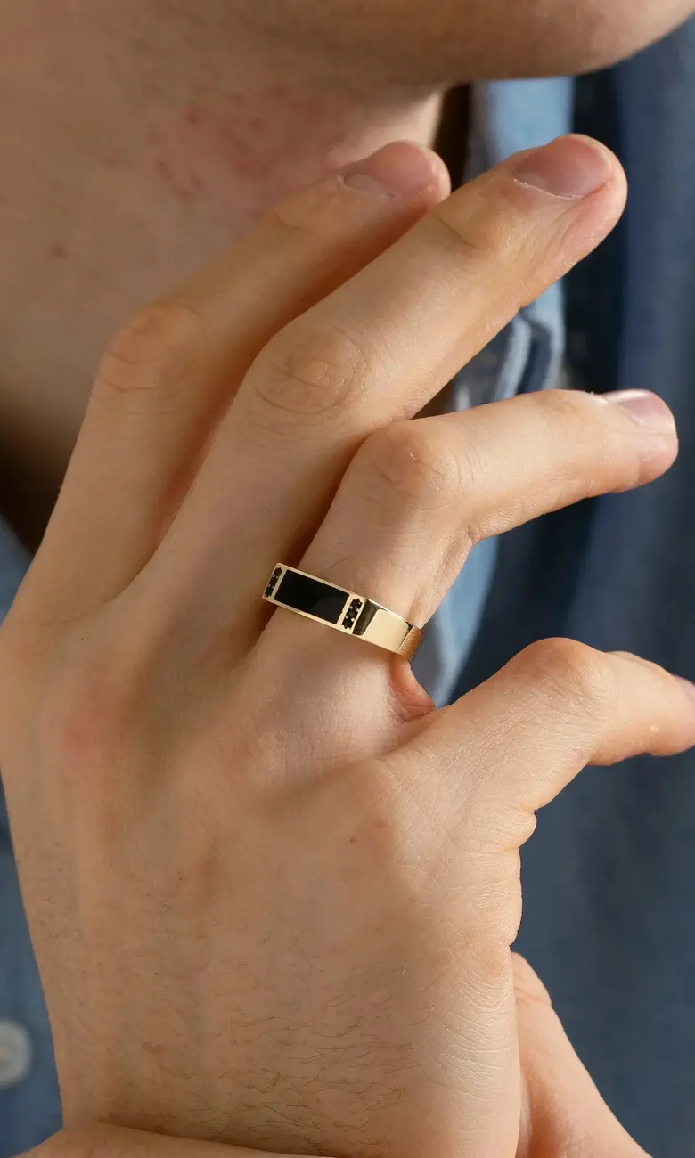 a person wearing a ring