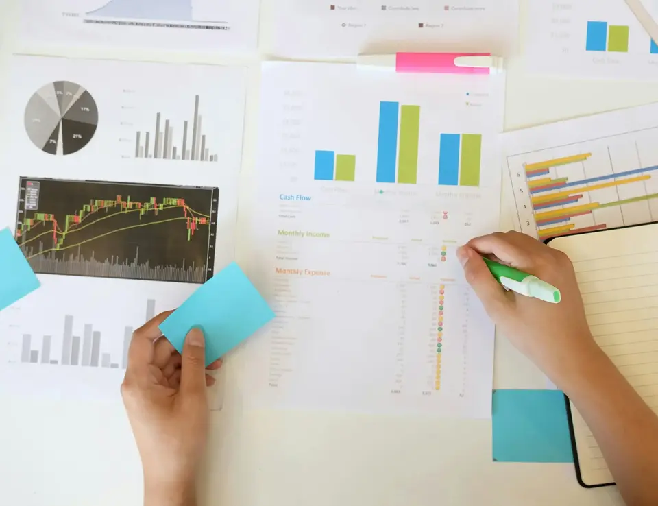 Papers showing charts