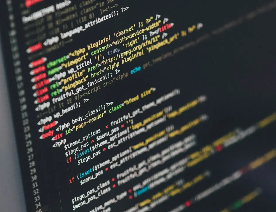 a computer screen with many colorful text