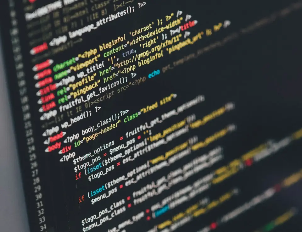 a computer screen with many colorful text