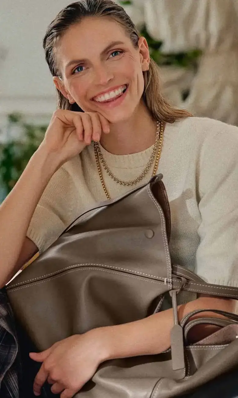 a woman sitting on floor