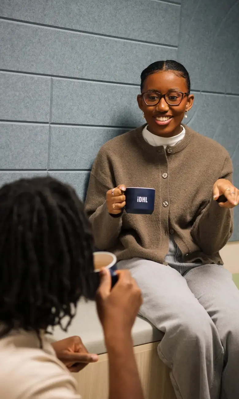 IDHL employee smiling