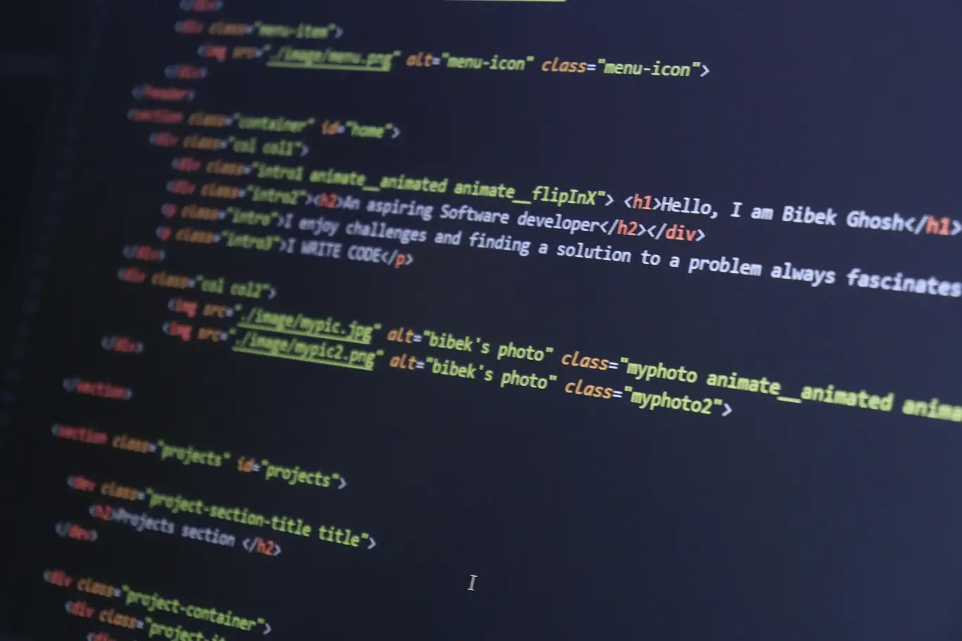 a computer screen with text